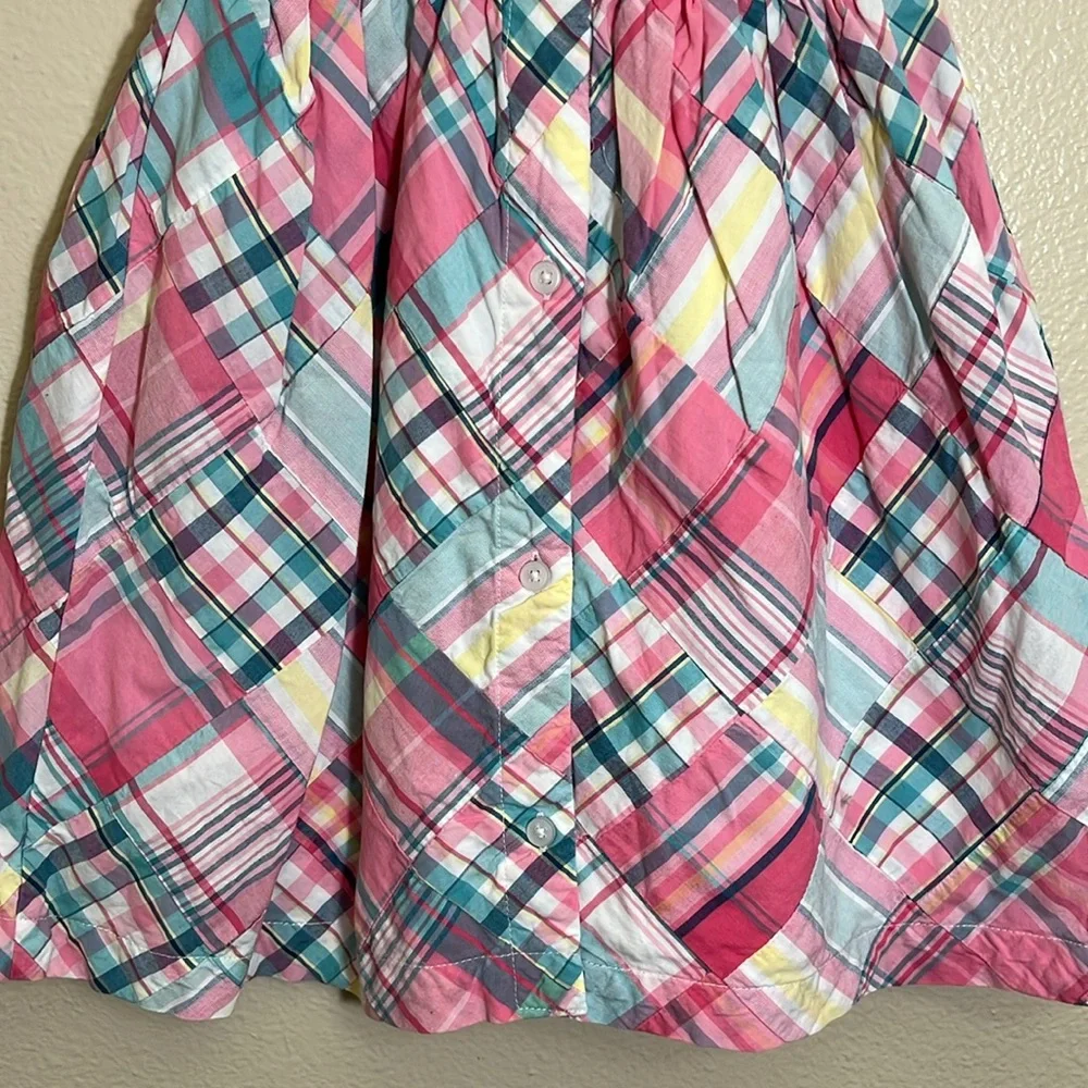 Janie and Jack Colorful Plaid Cotton Lined Sundress
